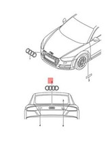 NEW AUDI TTRS COUPE ROAD. ROADSTER EMBLEM 8S0853742AT94 ORIGINAL picture