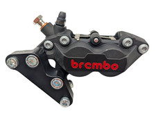 BREMBO 20475657 RACING BLACK WITH RED LOGO FRONT AXIAL LEFT BRAKE CALIPER CNC picture