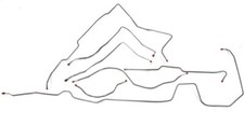 Prebent Galfan Coated Steel Power Brake Line Kit 82-86 Jeep CJ7 AMC w/ Wide Axle picture