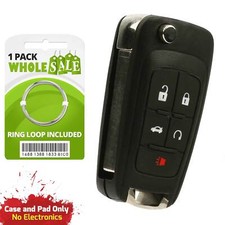 Replacement For 2010 2011 2012 2013 Chevrolet Equinox Flip Key Fob Case picture