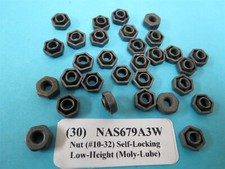 10-32 National Aerospace NAS679A3W Self-Locking Lubricated Aircraft Nuts (30) picture