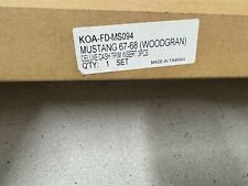 1968 Mustang Woodgrain Dash Trim Decal for cars w/o AC, DECALS ONLY, 3 Piece Set picture
