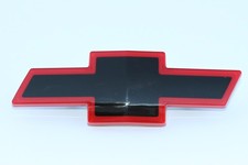 1994-2004 Chevrolet Truck Red & Black Bow Tie Front Sports Style Grille Emblem picture
