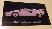 3 1981 Lamborghini Countach Photo Magnets-Toolbox Fridge- 81 82 83 84 85 86 87 picture