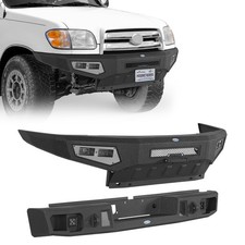 Fit 2000-2006 Toyota Tundra Full Width Front Rear Bumper Assembly w/LED Lights picture