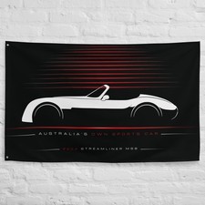 Streamliner MS8 2004 Car Silhouette Flag 3x5 ft Garage Banner Wall Decor picture