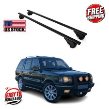 LAND ROVER RANGE ROVER 1994-2002 Roof Racks Solid V1 Black 2Pcs picture