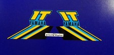 1984 Yamaha IT490 2pc perforated tank graphics 84' decals stickers kit MX IT 490 picture