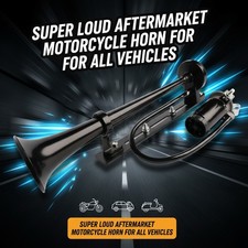 Moto Horn 3.0 Super Loud 🌟All Vehicles Cars & Trucks   Black   picture