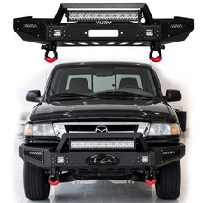 For 1998-2010 Mazda B-Series Front Bumper with Winch Plate and 5xLED Lights picture