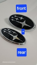  OEM Subaru Front Grille And Rear Emblem WRX 22-24  Black 93013VC020 picture