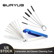 18pcs Carburetor Carbon Dirt Jet Remove Cleaning Needles Brushes Tool Kits US picture