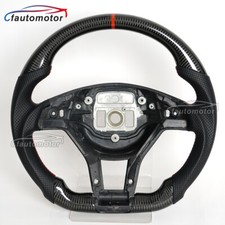Fit Mercedes-Benz AMG CLA SLK SL GLA45 CLS63 Carbon Fiber Steering Wheel 2013+ picture