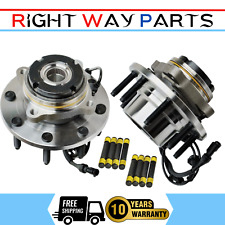 Pair 4WD Front Wheel Bearings and Hubs for 99 - 02 Ford F-250 F-350 SD Excursion picture