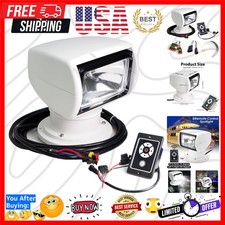 Boat Spotlights, 100W Remote Control Spotlights for Boat Truck, Boat Search L... picture