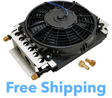 New Derale 15800 16 Pass Electra-Cool Remote Cooler, -8AN Inlets picture