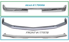 OER Premier Front + Rear Bumpers 1967 68 Ford Mustang chrome PR 17906B 17757B picture