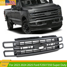 M7 Carbonized Gray Grille For 2023 2024 2025 Ford F250 F350 Platinum Style Grill picture