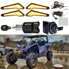 For Yamaha YXZ1000R UTV Turn Signal Street Legal Kit w/ Lever Column Switch Horn picture