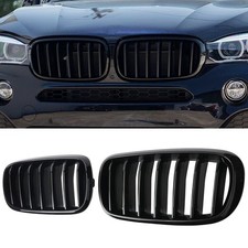 BILLDIO F15 F16 Grille, Front Kidney Grille ABS Single Slats Gloss Black picture