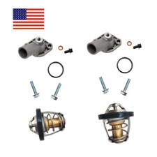 2 PCS Thermostat V-twin Aluminum Cover For Can-Am Bombardier Commander 800 1000  picture