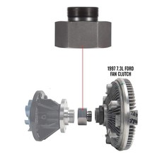 Ford 6.0 7.3 Bulletproof Mechanical Fan Clutch AdapterKit Powerstroke 6.0L picture