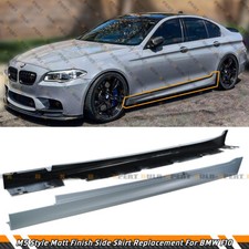 M5 Style Primer Matt Finish Side Skirt Extensions For 2011-2016 BMW F10 5 Series picture