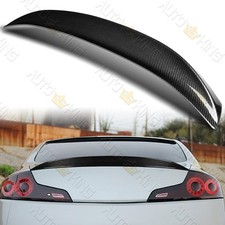 FOR 2003-2007 INFINITI G35 2DR COUPE STP STYLE CARBON FIBER TRUNK SPOILER WING picture