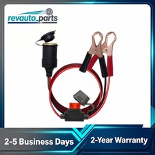 10FT 12V SAE 2Pin Quick Disconnect Cable 10ft SAE to Battery Clamp Cord 15A Fuse picture