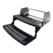 Lippert Components 432682 Entry Step 2 Manual Folding Steps 24in W x 7in Depth picture