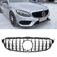Front Grille Grill For 2014-2018 2016 Mercedes C Class W205 C250 C350 C43 GTR 1x picture