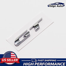 1PC 3D Raised GT Nameplate Emblem For 2014-2023 Durango Charger  Chrome Silver picture
