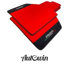 Red Floor Mats For Lamborghini Diablo 1990-2001 With Alcantara Leather picture