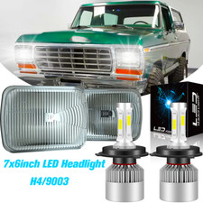 For Chevrolet C10 C20 C30 K10 K20 K30 130W 7x6 inch LED Headlight High Low Beam picture