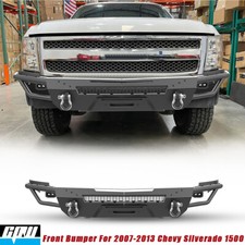 For 2007-2013 Chevy Silverado 1500 Modular Steel Front Bumper with Winch Plate picture