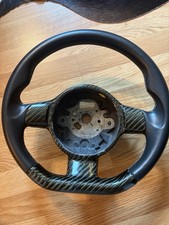 2004-2014 Genuine Lamborghini Gallardo R8 Steering Wheel Black Leather Carbon picture