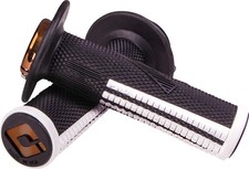 ODI Emig2 Pro V2 Lock-On Grips Black/White 7/8 in MX Pair picture