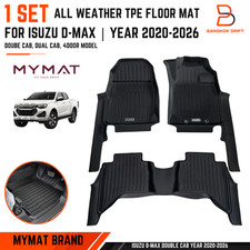MYMAT 3D TPE Floor Mats For Isuzu D-Max 20-27 Double Cab RHD Sill Protection picture