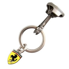 FERRARI PISTON & LOGO KEYCHAIN | ** NEW & SEALED ** picture