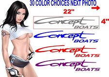 CONCEPT BOATS WINDOW DECAL 30 COLOR OPTIONS message me for other options picture