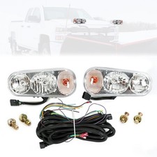 Universal Snow Plow Lights Kit Fits Boss Western Fisher Blizzard Hinker #1311100 picture