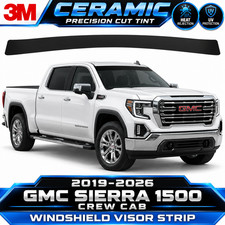 2019-2026 GMC Sierra 1500 Crew Cab 3M Ceramic Precut Windshield Visor Strip picture