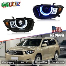 2x Full LED Headlight For Toyota Highlander 2008-2010 w/Sequential & Animation picture