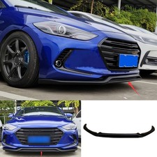 Painted Black Front Bumper Lip Spoiler Splitter 1X For Hyundai Elantra 2017-2018 picture