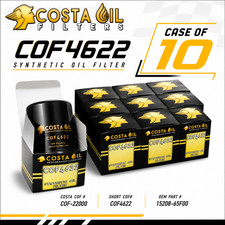 Case of 10 Engine Oil Filter COF4622 Better 51356 L14615  PH6607 15208-65F00 picture