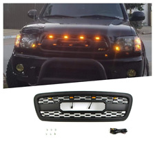Black Front Grille Fits For TOYOTA Sequoia 2001-2004 Upper Grill W/Light picture