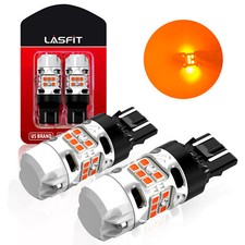 Lasfit Amber 7443 7440 LED Front Turn Signal Blinker Light Bulbs No Hyper Flash picture