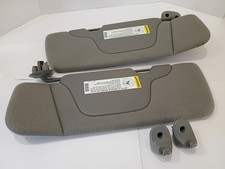 1999-2006 Chevy Silverado 1500 GMC Yukon Sierra Tahoe Sun Visors Pair OEM Gray  picture