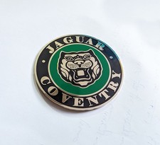 Vintage Brass Chrome Jaguar Coventry Car Radiator Grill Badge Emblem Mg Jaguar picture