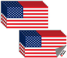 10x American Flag Decal Sticker Car Truck USA Window Bumper Patriotic 3M Vehicle picture